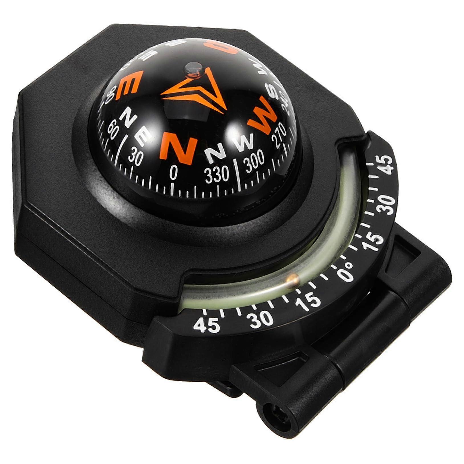 Auto Compass for Dashboard Mounting, Self-Adhesive Ball Compass for Cars, Boats and RVs, Durable Decorative Accessory