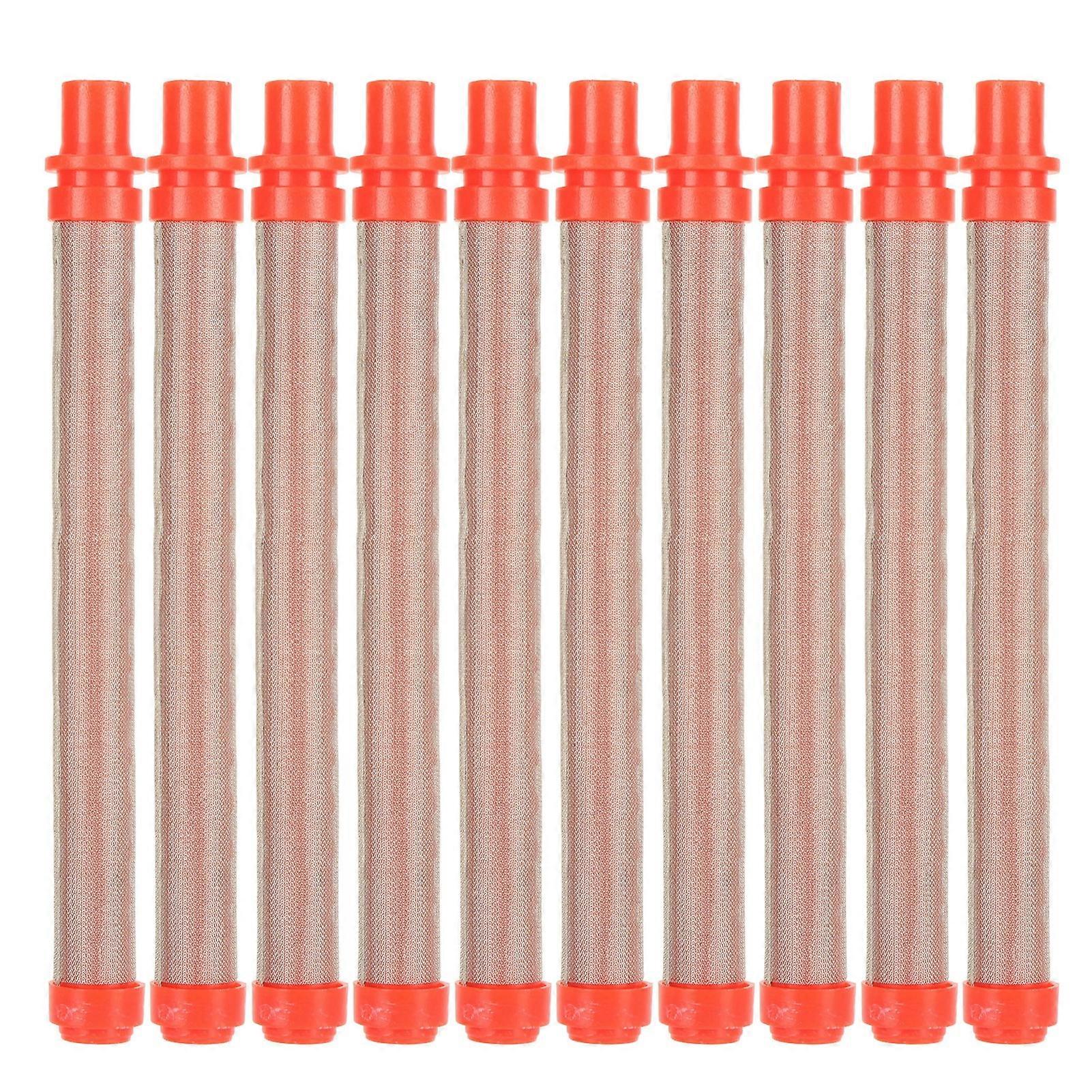 10 Pack High Efficiency Red 200 Mesh Airless Spray Gun Replacement Filters