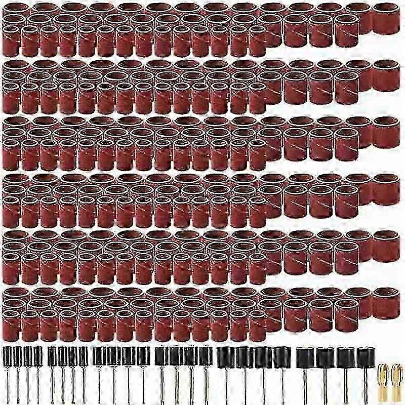 458Pcs Sanding D s Kit Grinding Tool for D Polishing Machine with432Pcs Sanding Band Sleeves 24