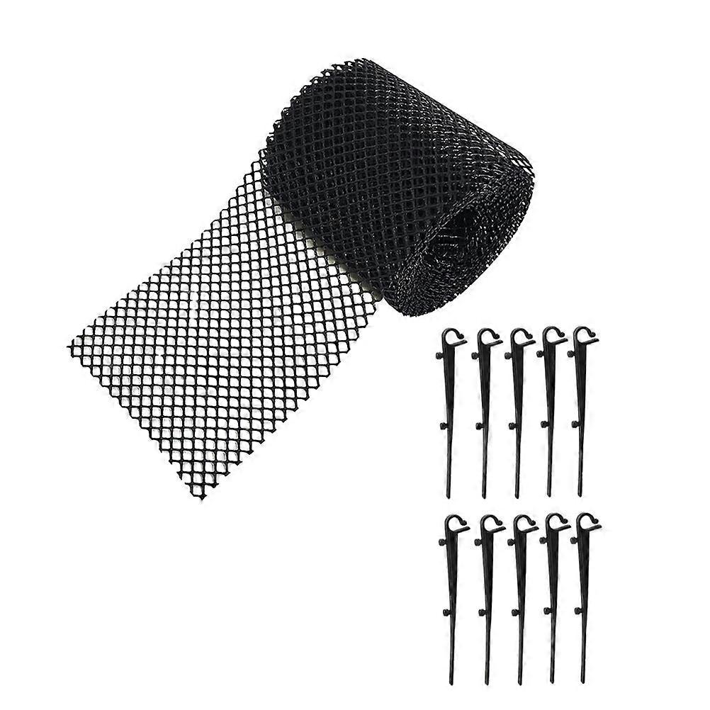 Protective Garden Netting Gutter Guard Net Black 800x18cm 1Set