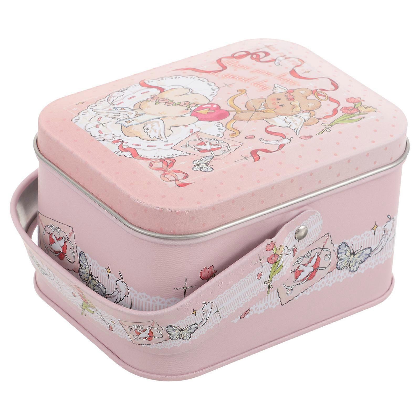 ブリキクッキーボックスメタルプレゼントパッキングボックス結婚記念日パーティーセレブレーション1パック