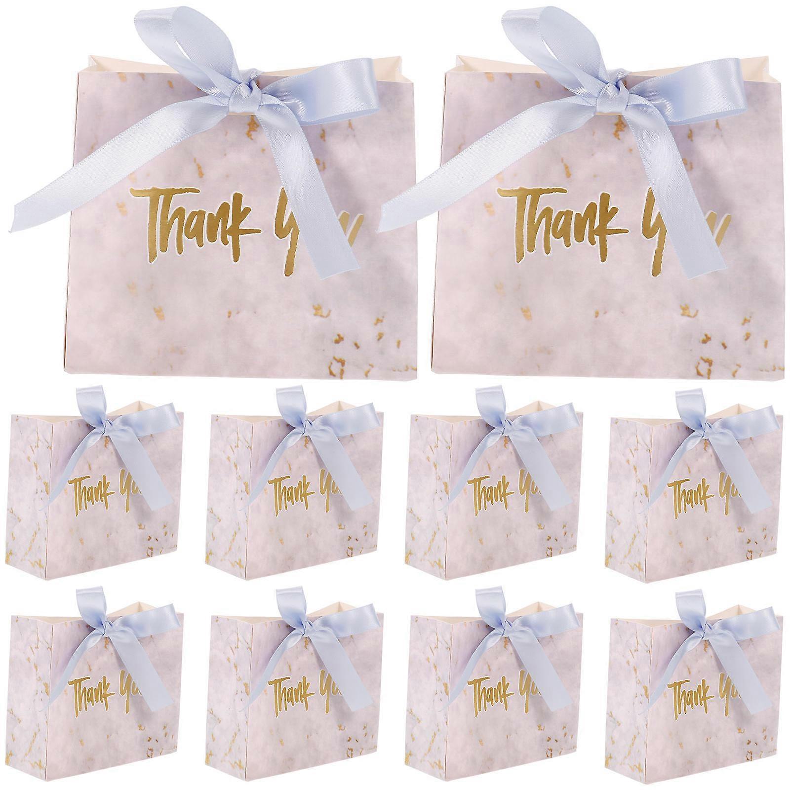 Marble Pattern Gift Bag 10Pcs Multi Elegant Design Paper Gift Bags for Storage