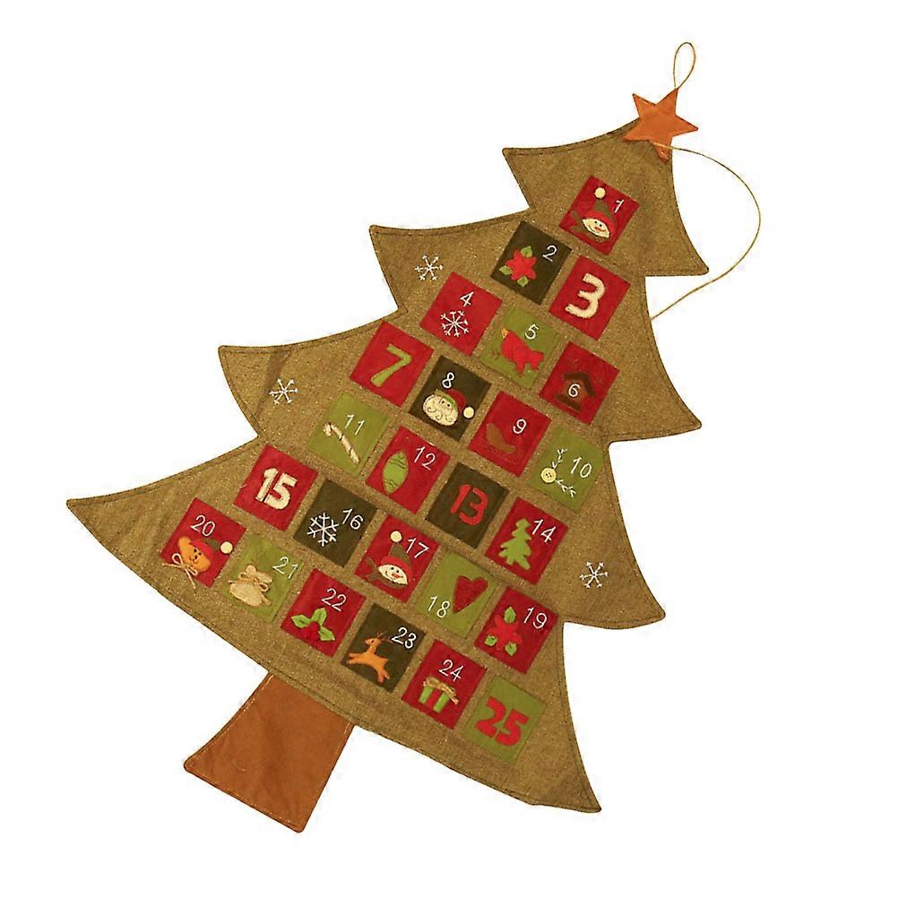 Countdown Ornaments Advent Calendar Christmas Necessities Supplies Multi 85*60cm Festival Atmosphere 1Pcs