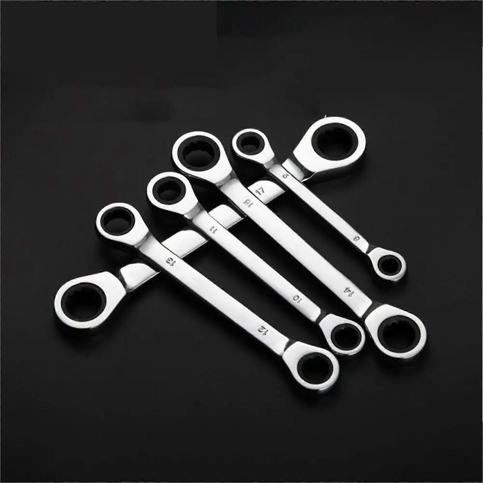 Ringratchet Wrench, 72 Teeth, Chrome Vanadium Steel, 18-19 mm Size, Durable Hand Tool for Mechanics