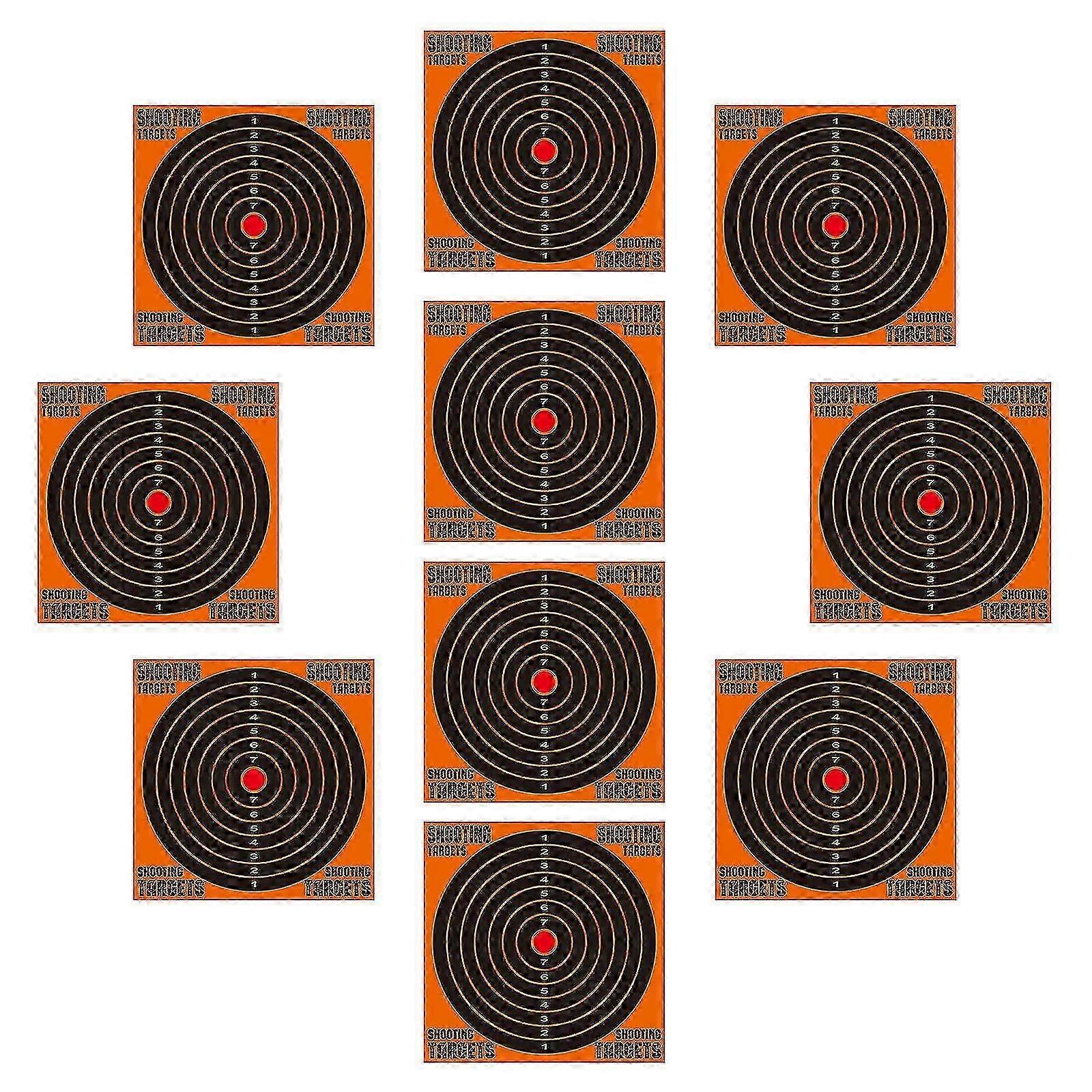 12-inch Splash Training Target Paper Precise Fluorescent Shooting Gun Target Paper Durable Shooting Target Paper With 10pcs For Shooting Tra High Qual
