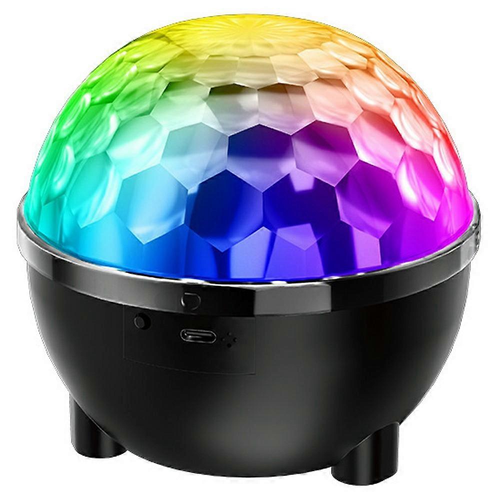 Sound Activated 6 Color Rotating Disco Magic Ball Light RGB LED Party Lamp for KTV Bar Stage