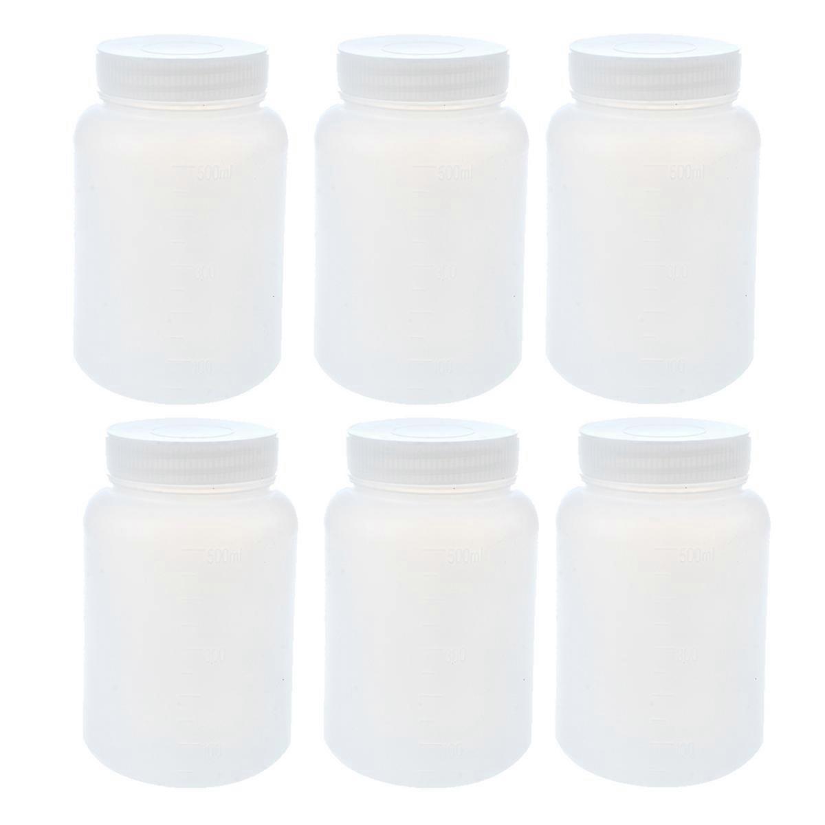 Laboratory Chemical Storage Case White Plastic Widemouth Bottle 500mL