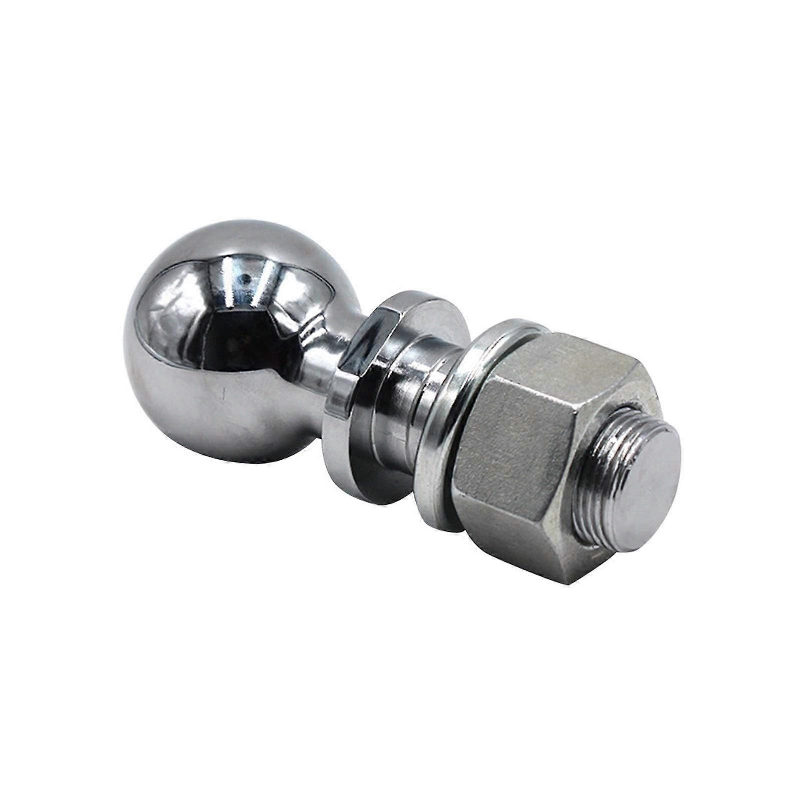 50mm Universal Trailer Hitch Ball Mount 5000LBS Heavy-Duty Replacement Parts Auto Tow Coupling Silver