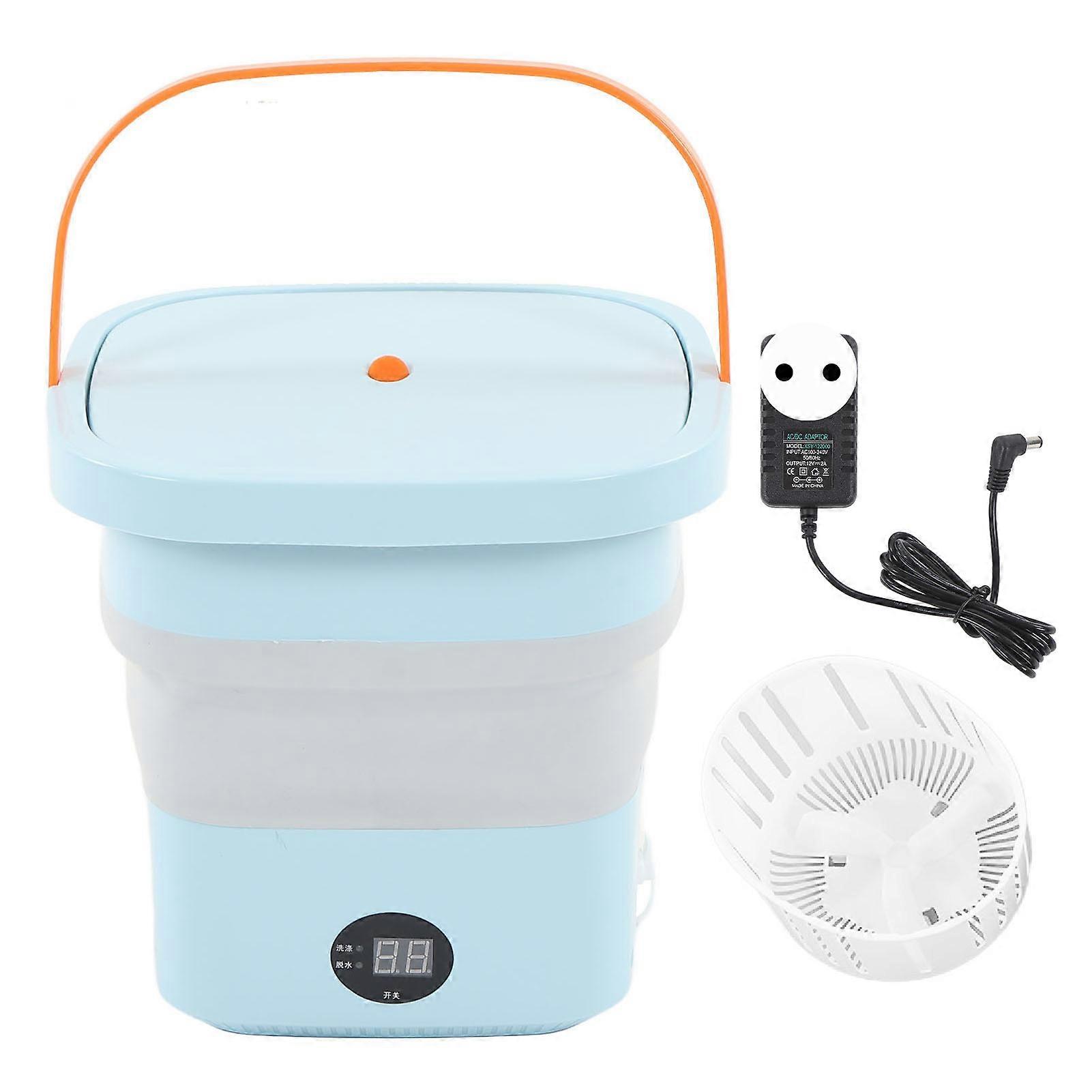 6L Mini Foldable Portable Washing Machine with LCD Display for RV, Apartment, Travel