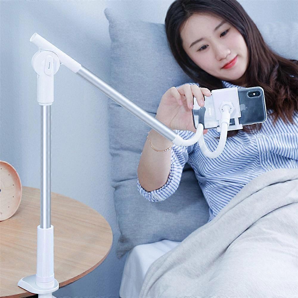 BASEUS 360-degree Rotating Desktop Phone Mount Stand Aluminum Alloy Flexible Lazy Phone Holder Compatible with 64-90mm Devices