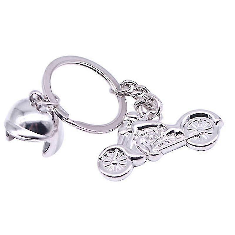 Creative Metal Keychain for Motorcycle Helmet, Suitable for Motorcycle Enthusiasts, Perfect Gift for Men