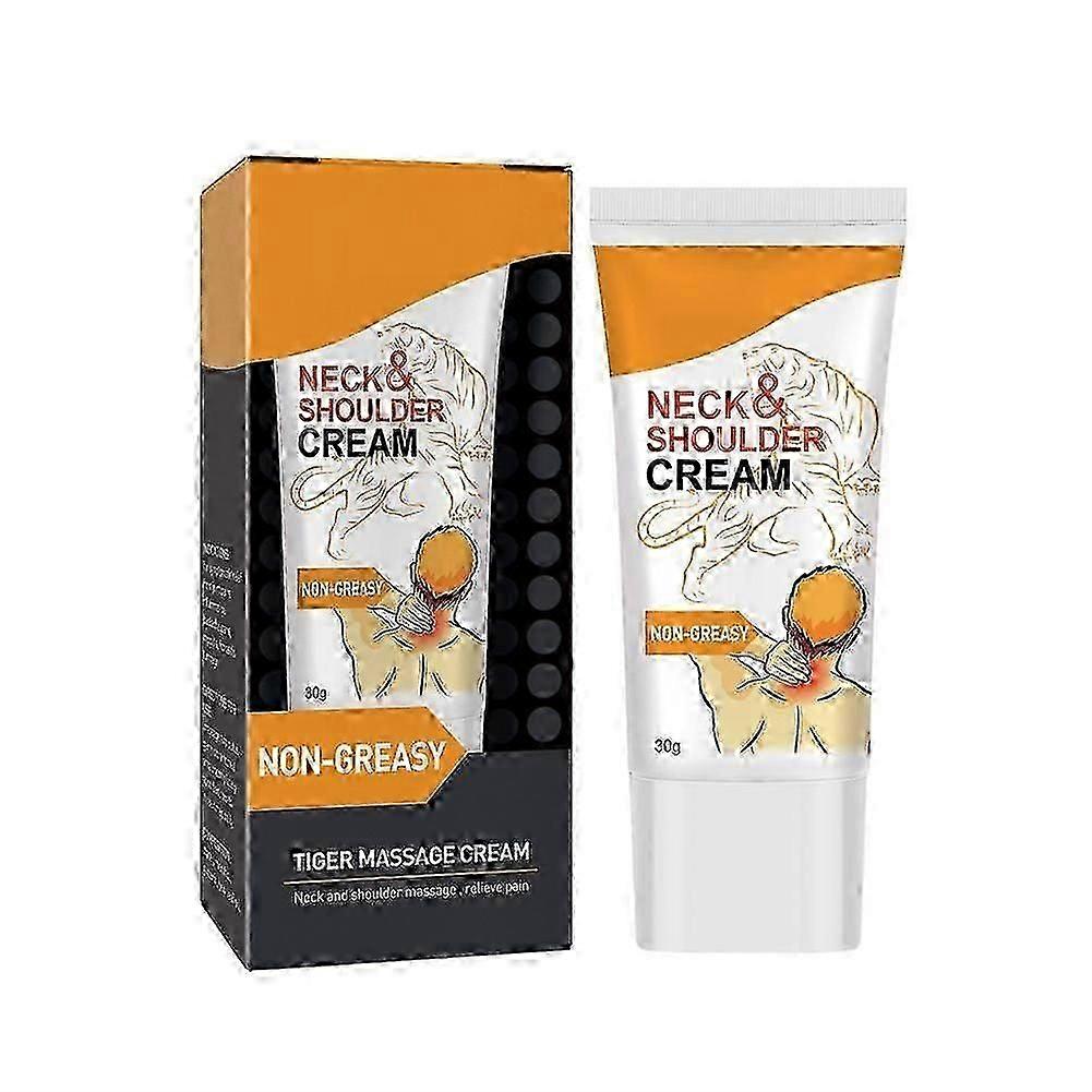 Shoulder And Neck Massage Ointment Relieving Pain And Strain Of Neck And Lumbar Spine