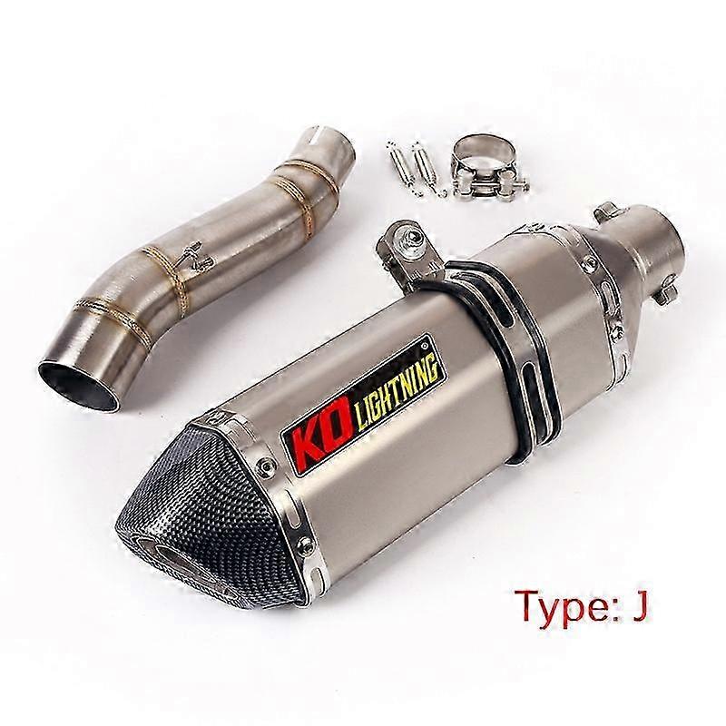Slip-on Exhaust Set for Suitable Brand CB300R/F CBR300R Motorcycle Exhaust Pipe Mid Link Tube 51mm Muffler Removable Db Killer Escape