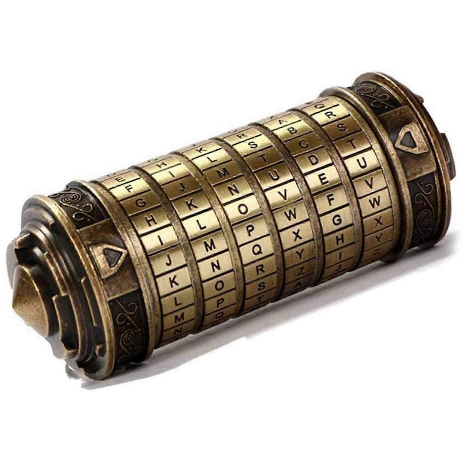 Da Vinci Code Mini Lock Puzzle Box with Hidden Compartment Anniversary Code Lock As Gift for Boy and