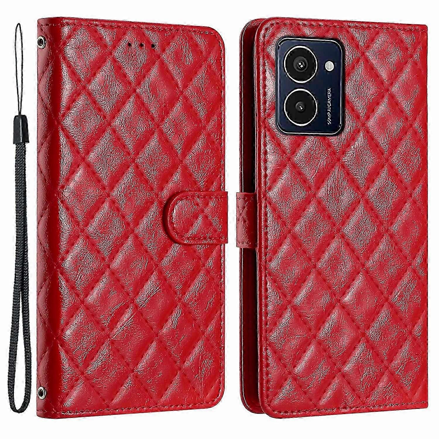 For HMD Compatible Pulse Pro Case Classic Rhombus Pattern Leather Phone Cover