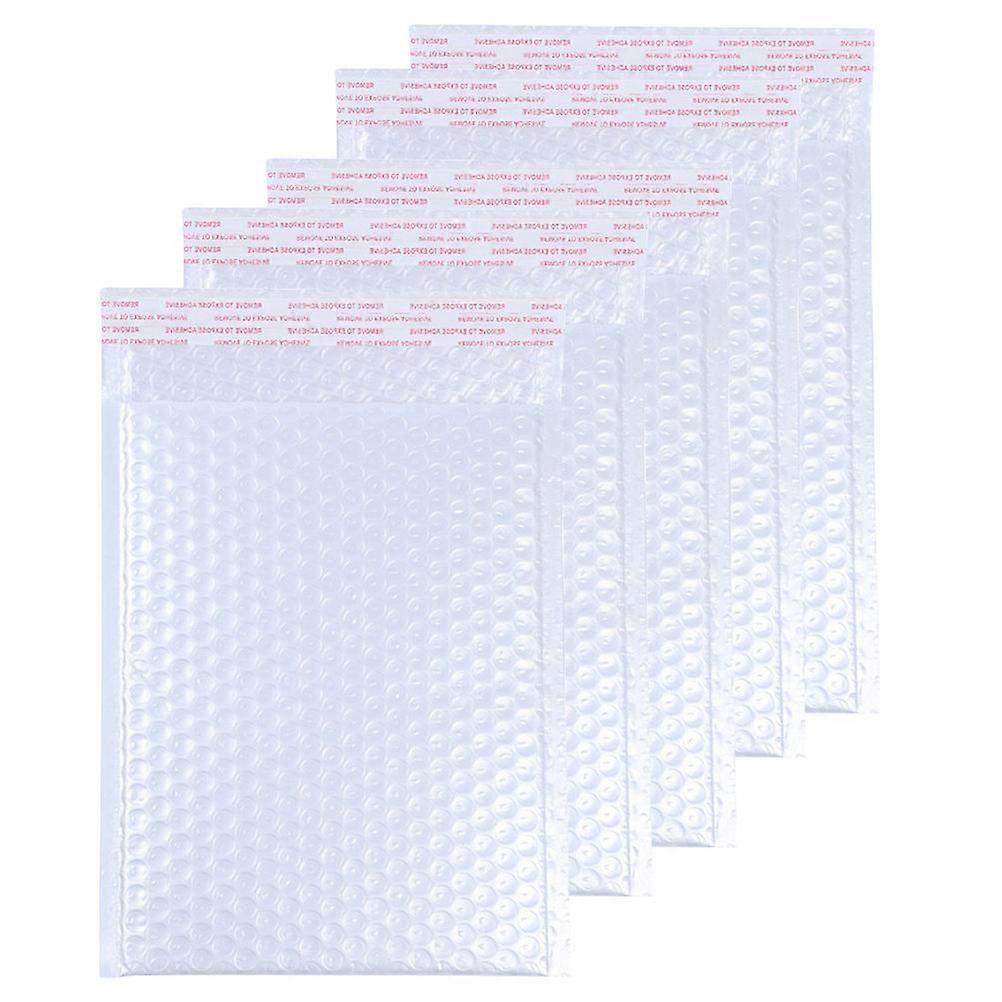 Bubble Storage Bag Protective Shockproof Packaging Bag with 50Pcs White Pouch