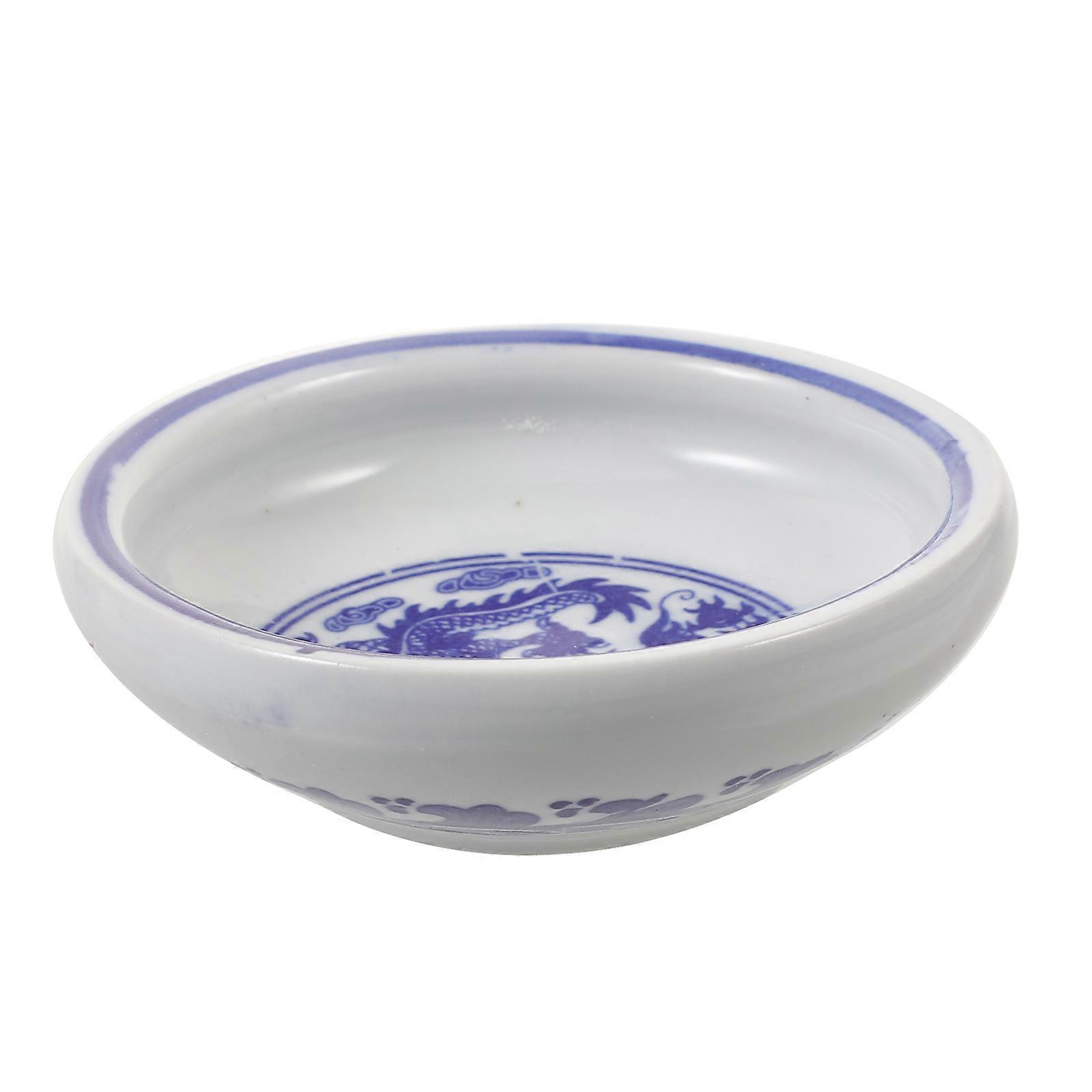 Flower Shaped Ink Dish Calligraphy Drawing Dish For Decoration Students 1Pc