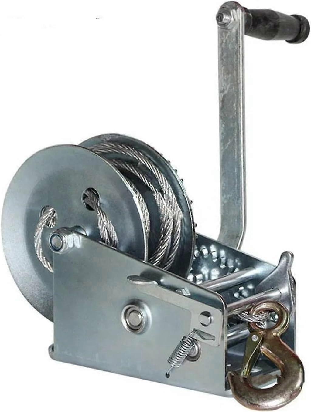 Manual winch, 600 lb3000 lb, wire rope hoist, manual hand winch for household use, selflocking traction machine, cable puller. Ref: 8848