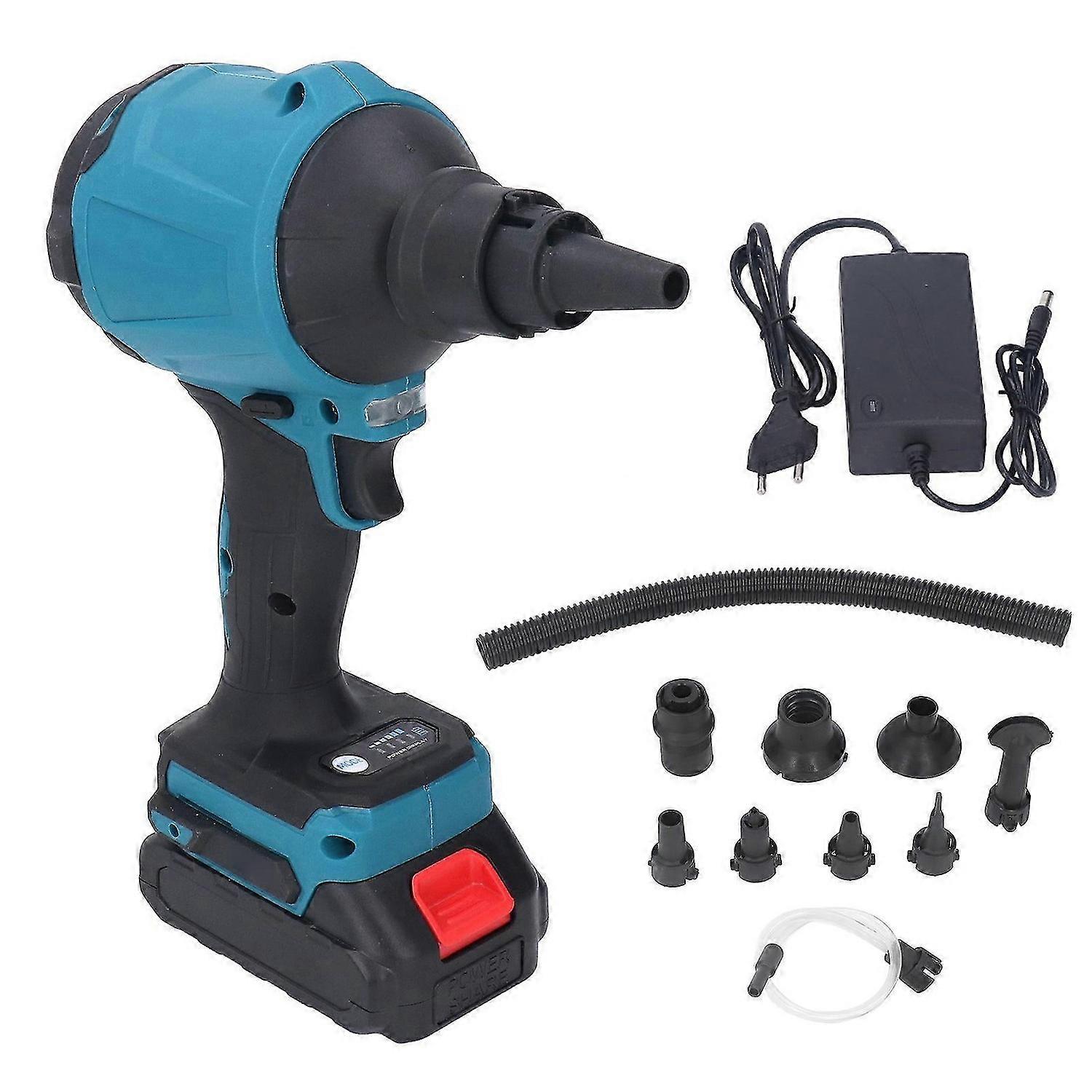 Rechargeable Air Dust Machine Multifunctional Lithium Electric Cordless Inflator Gun 110240V EU Plug