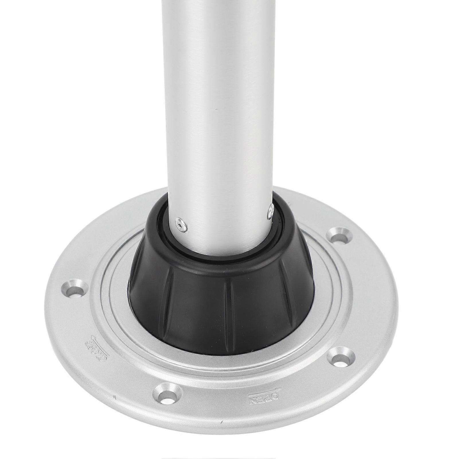 RV Table Leg Kit 580mm Aluminium Alloy Surface Mount Detachable Rv Table Legs with Floor Base for Camper Pontoon