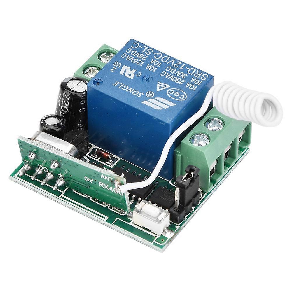 433MHz Wireless RF Relay Remote Control Switch Receiver Transmitter System Two Remote Control