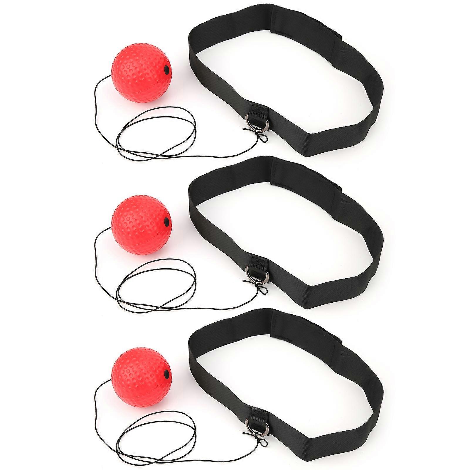 3Pcs Headmounted Boxing Ball Fighting Training Bounce Response Ball Accessories