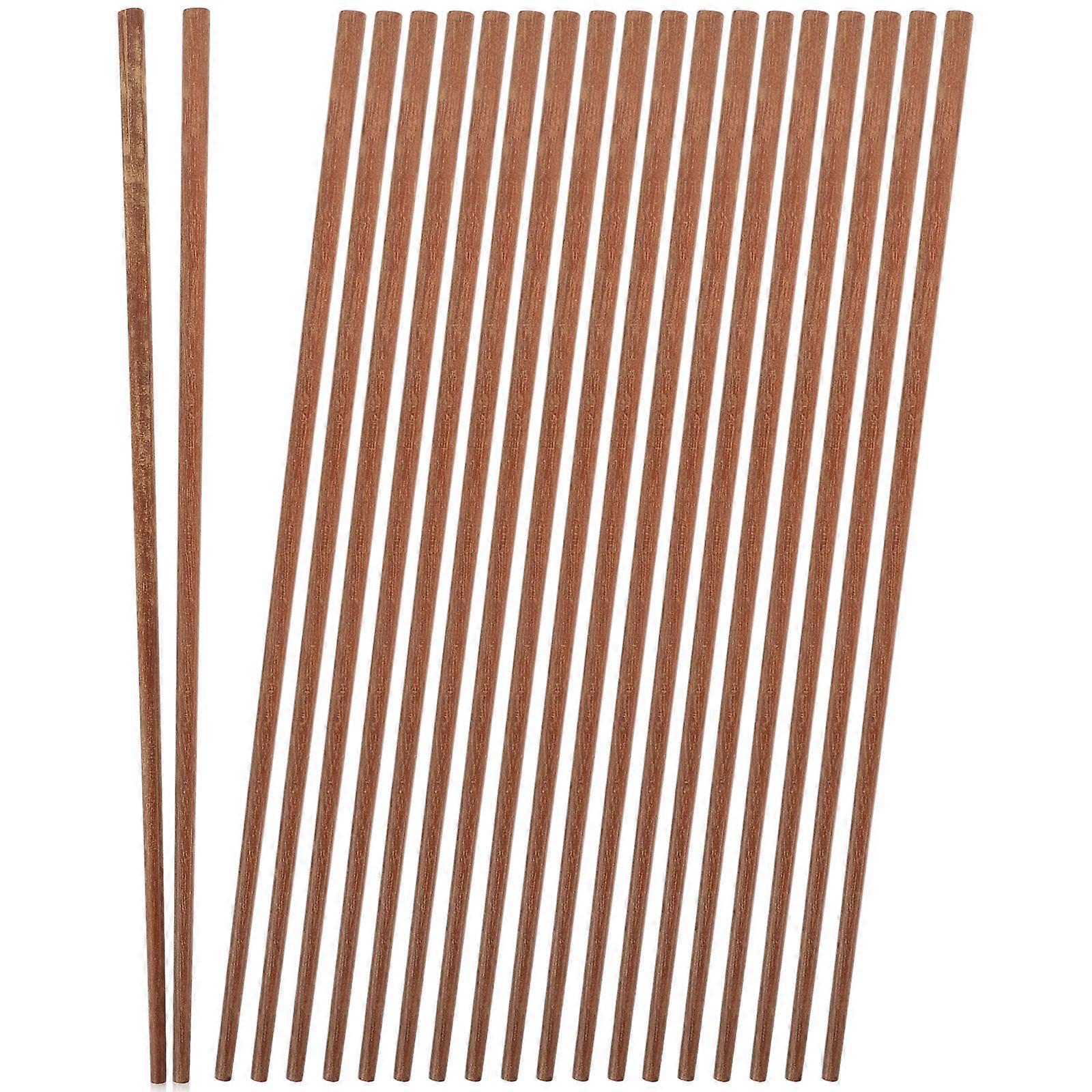 Wood Cooking Chopsticks Long Noodle Chopsticks Light Brown 30X0.8X0.8CM Frying 10Pairs