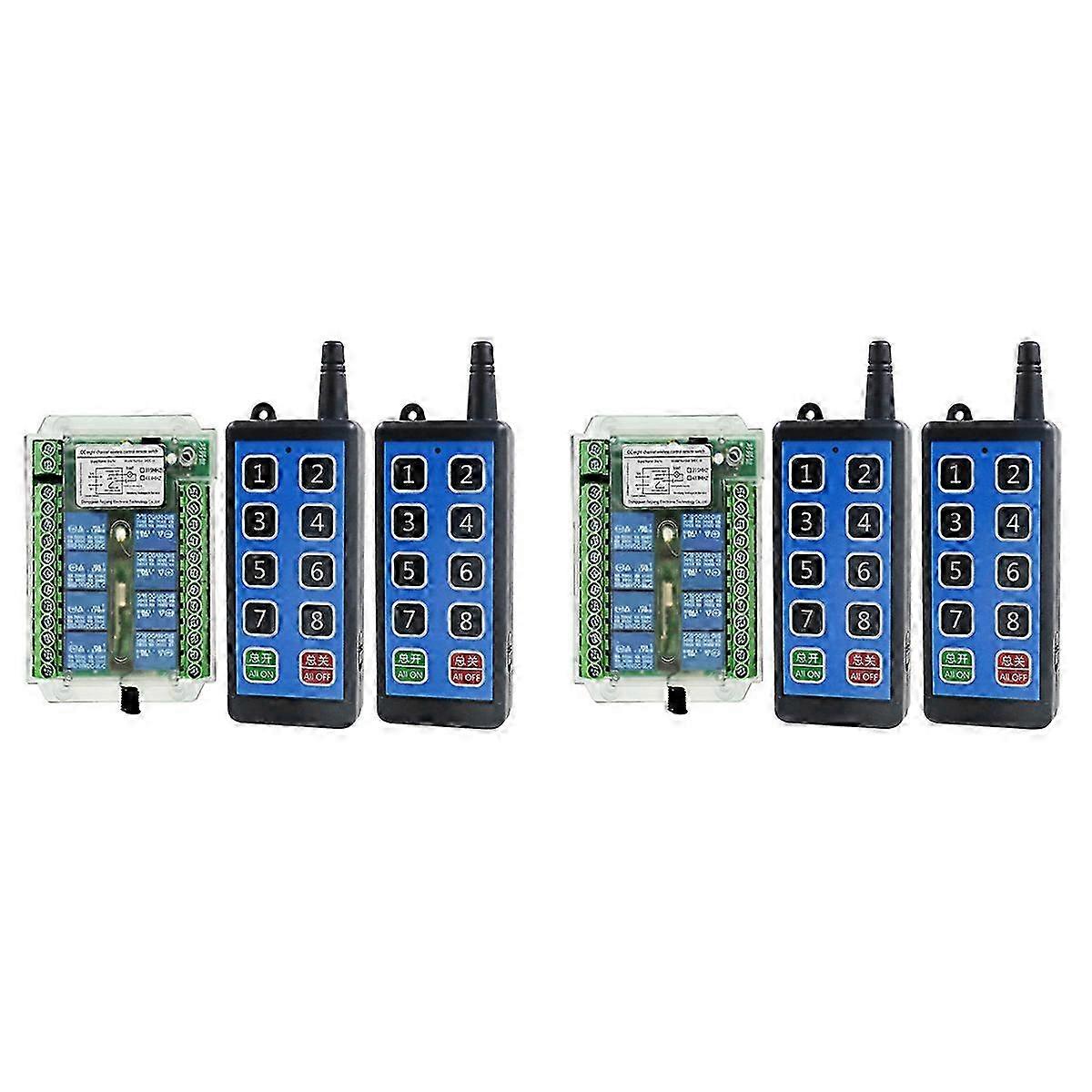 8 Channel Wireless Remote Control Switch 12v/24v/36v 433mhz