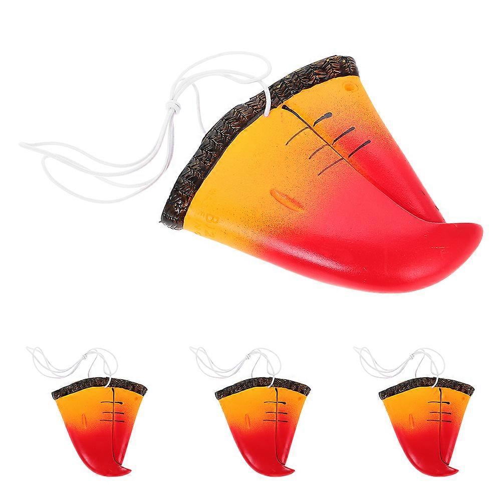 Realistic Parrot Beak Masks Set of 4 for Animal Cosplay Halloween Circus Parties Comfortable Lightweight Costume Accessories Masquerade Decorations