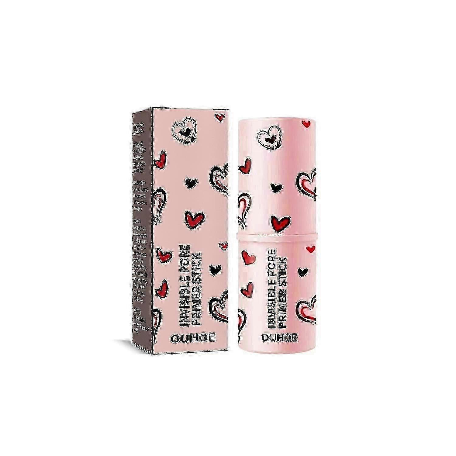 OUHOE Pore Invisible Stick, Correcteur de teint éclaircissant Invisible Pore Smoothing Pre-Makeup Stic