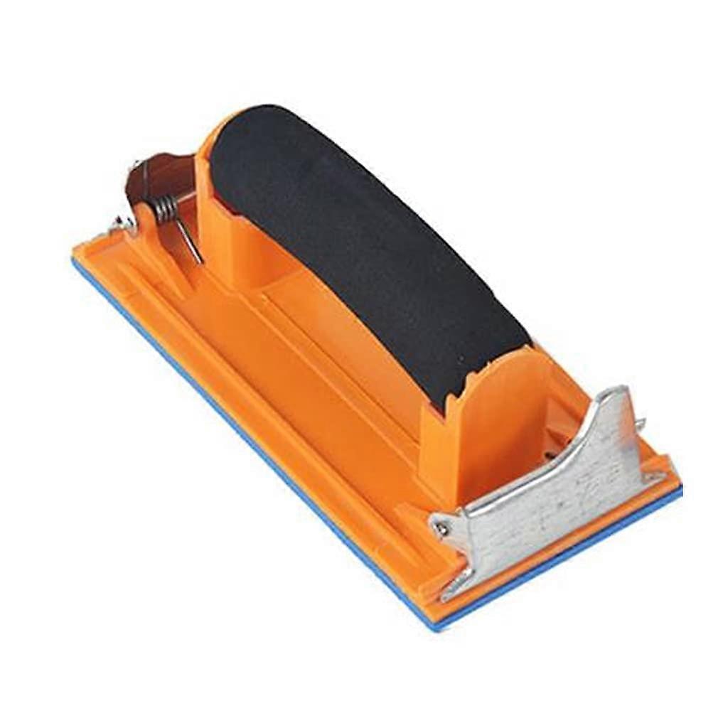 Hand Sanding Block, Hand Sander with Sponge Handle, Manual Sandpaper Holder for Wood, Metal, Sanding Polish