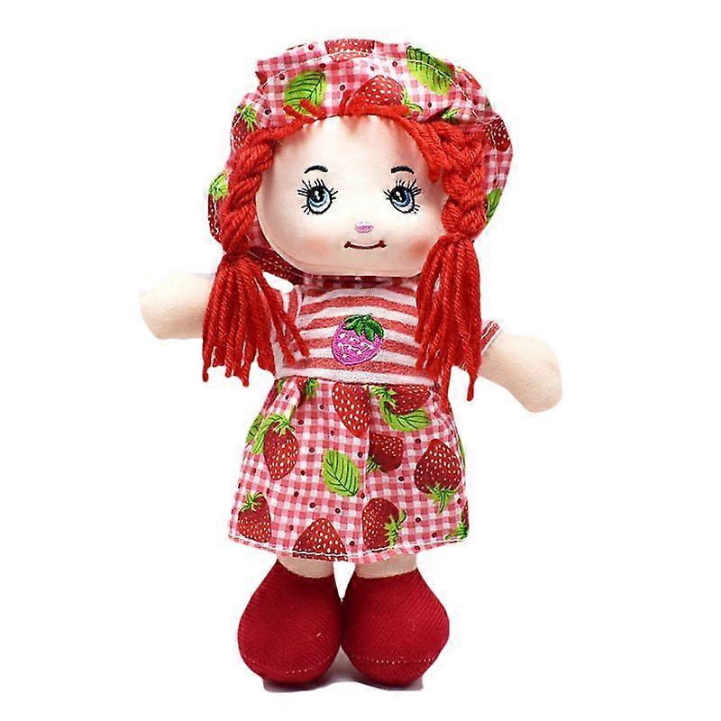 Söt docka frukt kläder flicka plyschleksak barn gåva 25cm