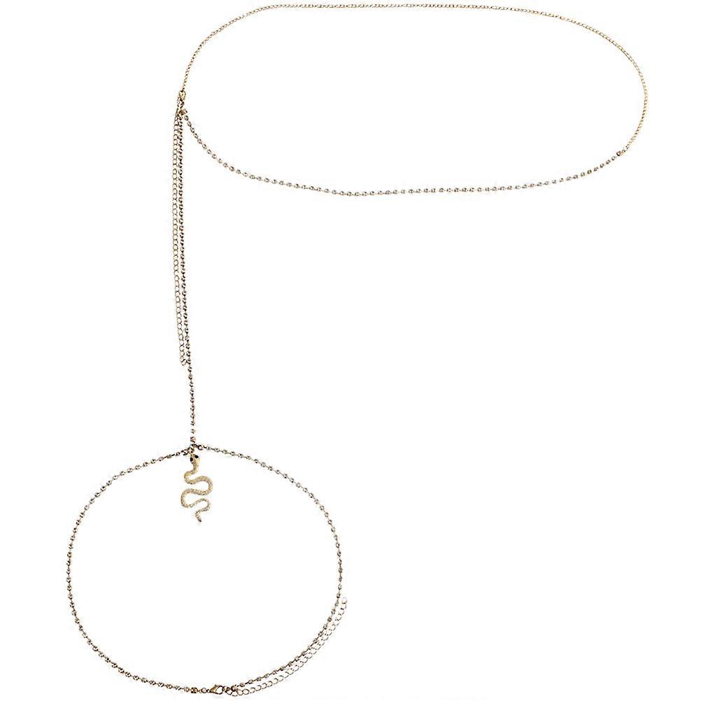 Thigh Chain Snake-Shaped Jewelry Curved Alloy Stretching Leg Lines Prom Party Traveling 1Pack
