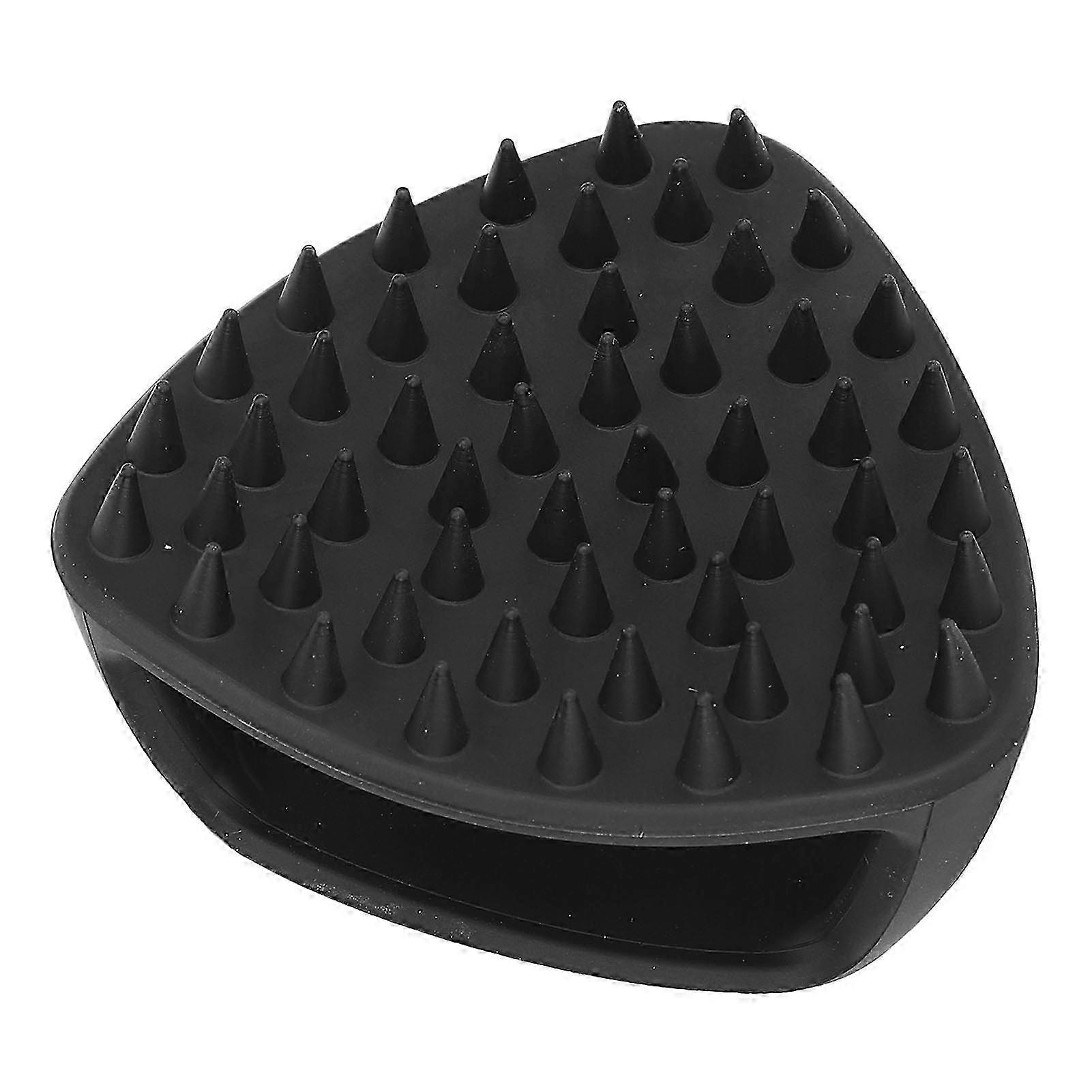 Shower beard brush for men, flexible silicone exfoliator scrubber