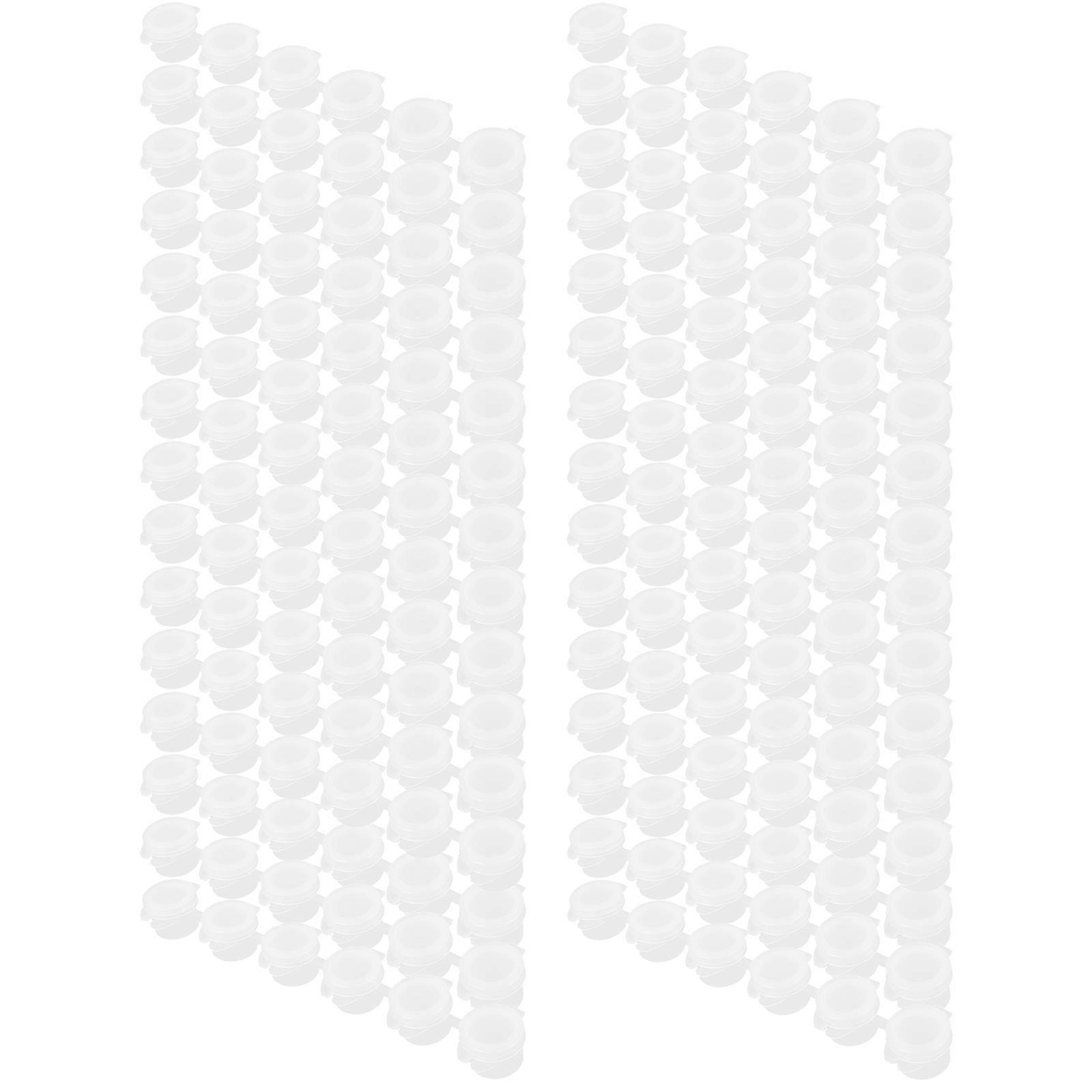 Transparent PE Storage Containers with Lid for Pigment Box Watercolor Container 3 ml Mini Paint Pot 6 Pots per Strip 30 Pieces