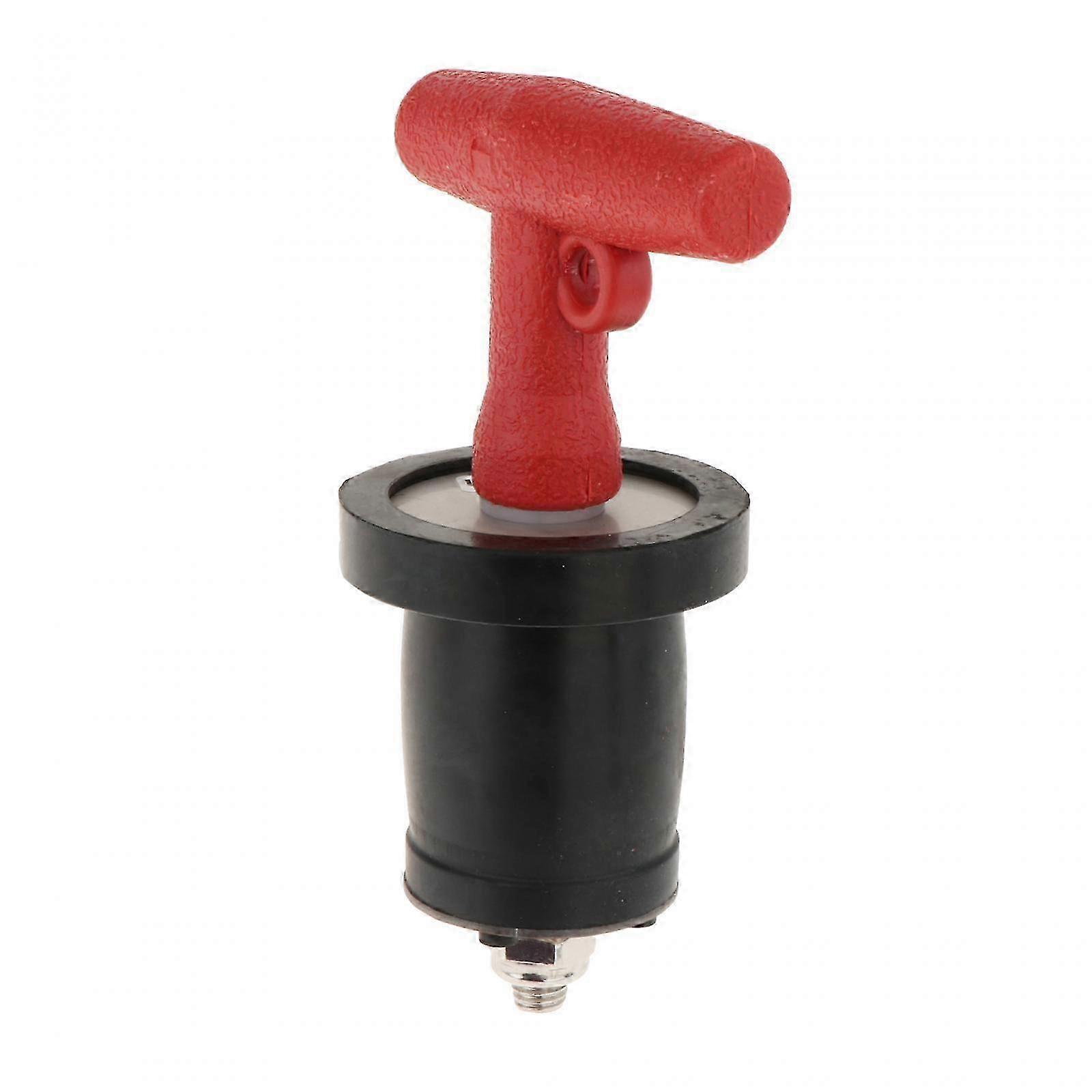 T handle drain plug for marine boat with rubber expansion