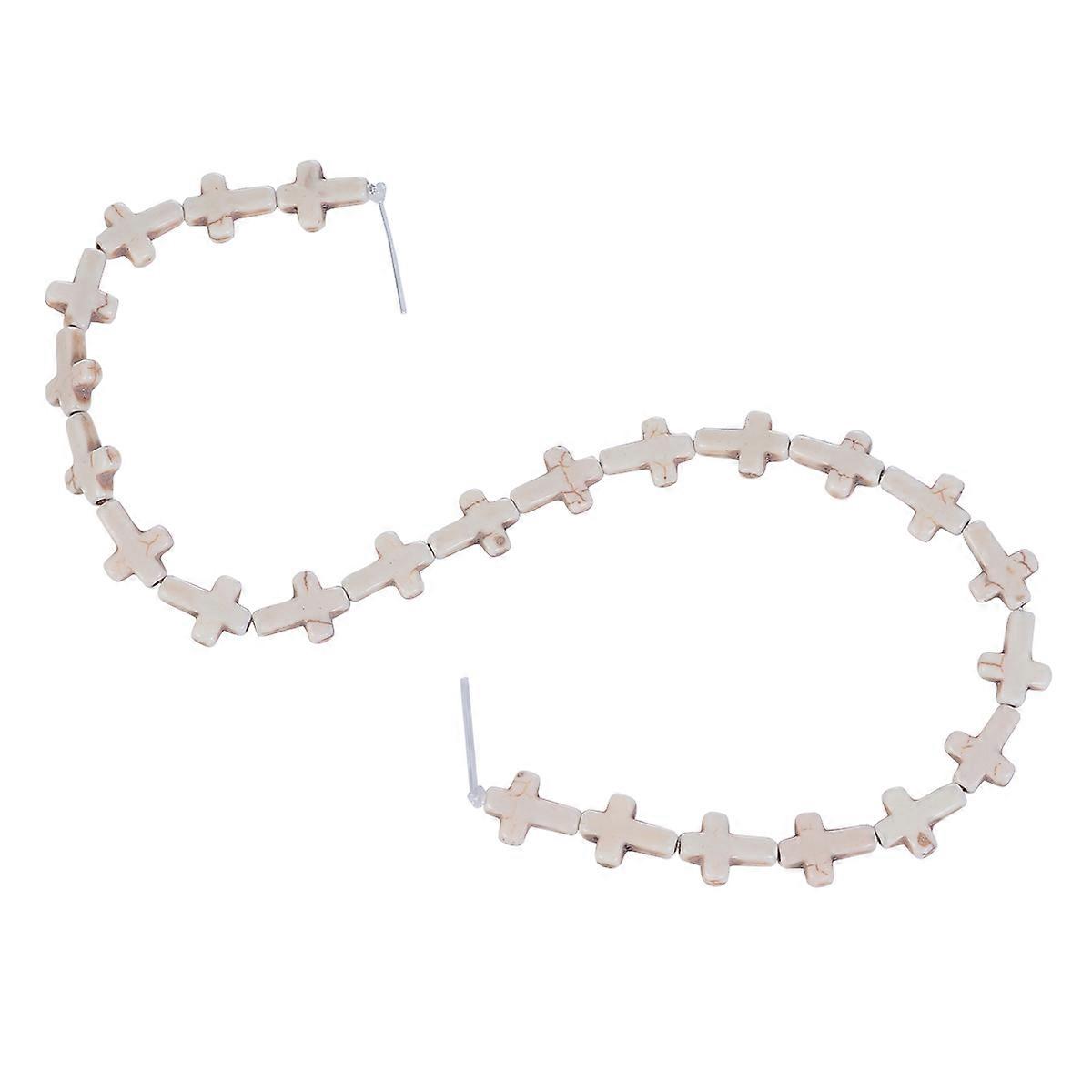 White Turquoise Beads for DIY Jewelry Stylish Design Suitable for Bracelets Anklets