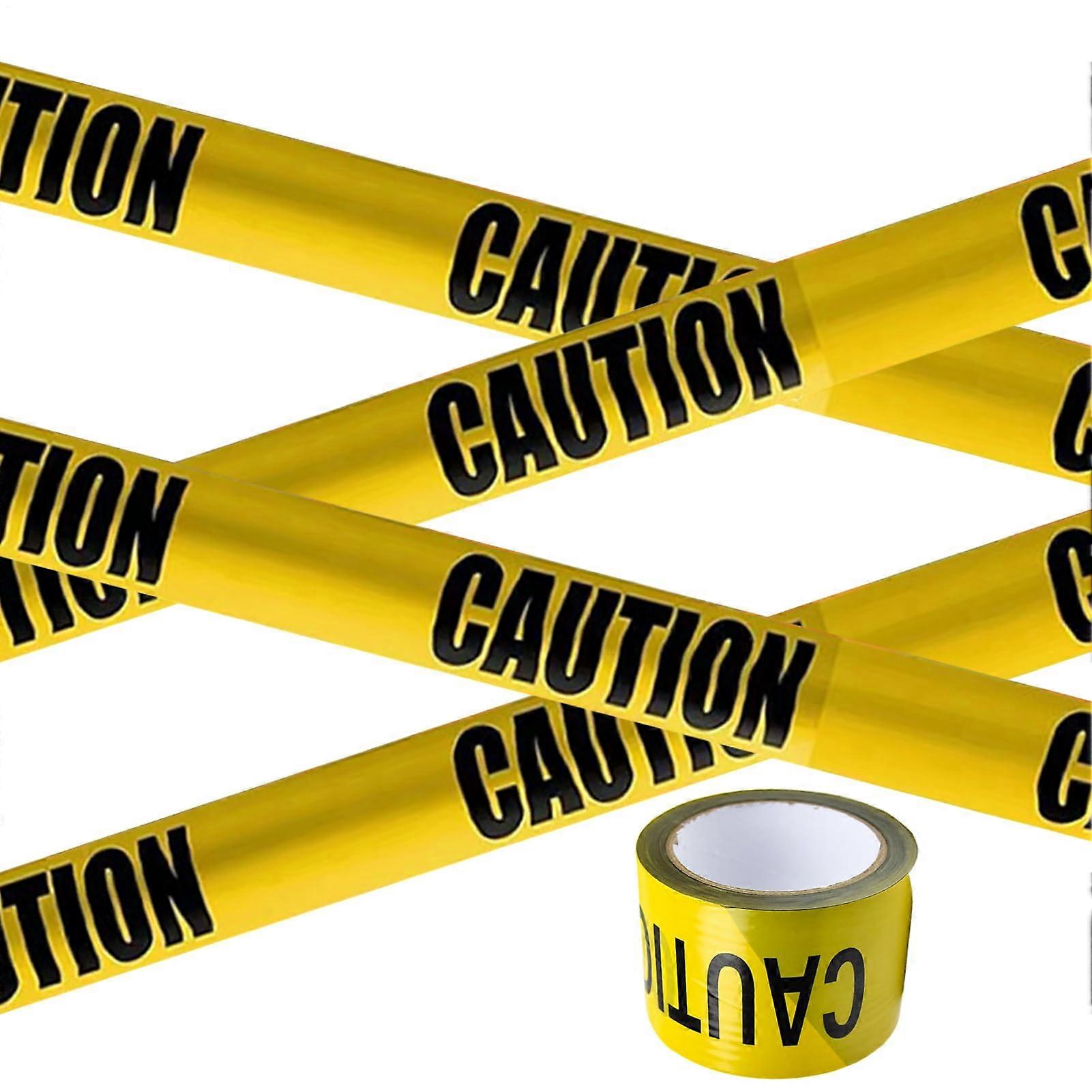 High Visibility Warning Tape For Hazard Zones Marking Construction Sites Equipment Pipes Walls Floors