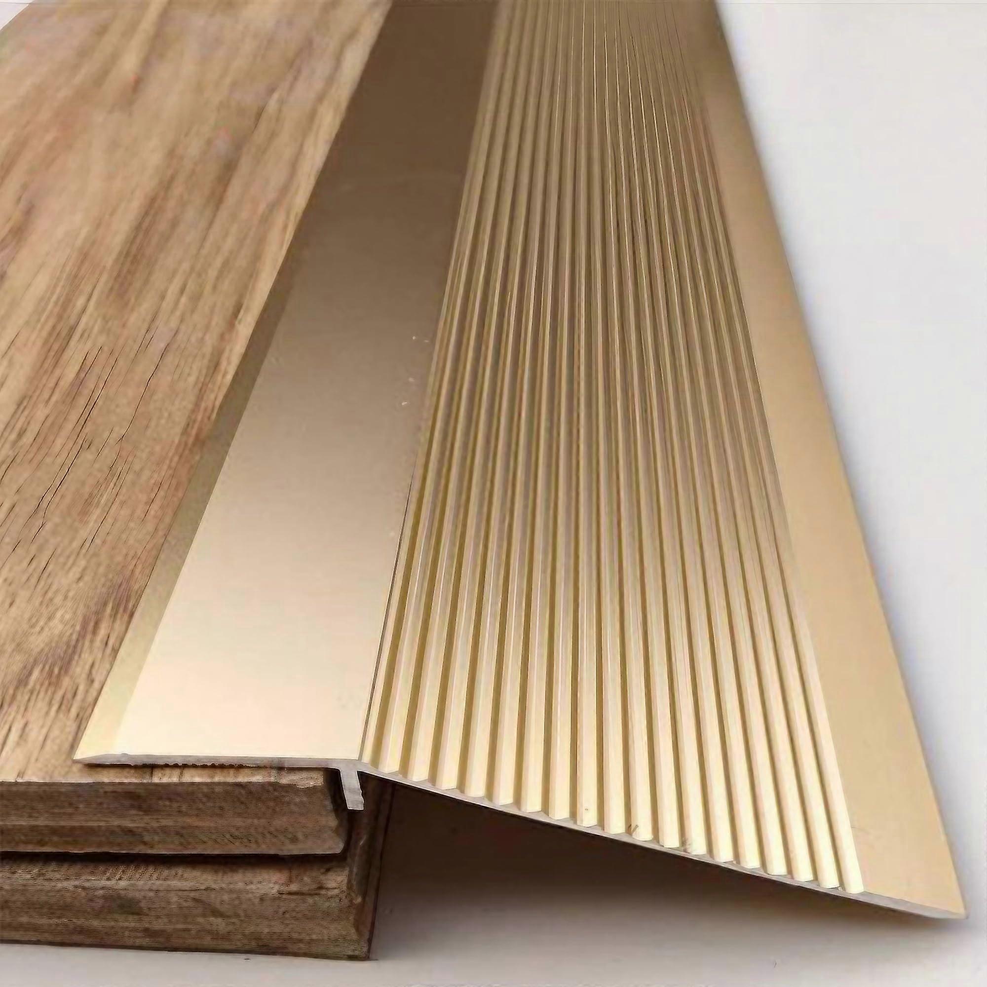 Transition Profile Height Adjustment Aluminium Strips Laminate Transition Rail Gold 90 CM Tilt 1-4 CM Worktop End Strip