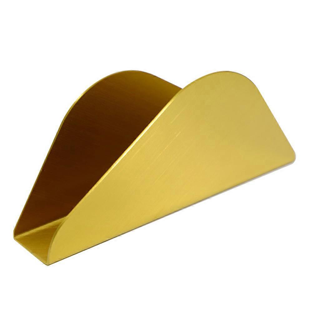 Golden Napkin Holder with Stable Base for Easy Access and Elegant Decorative Use in Banquets