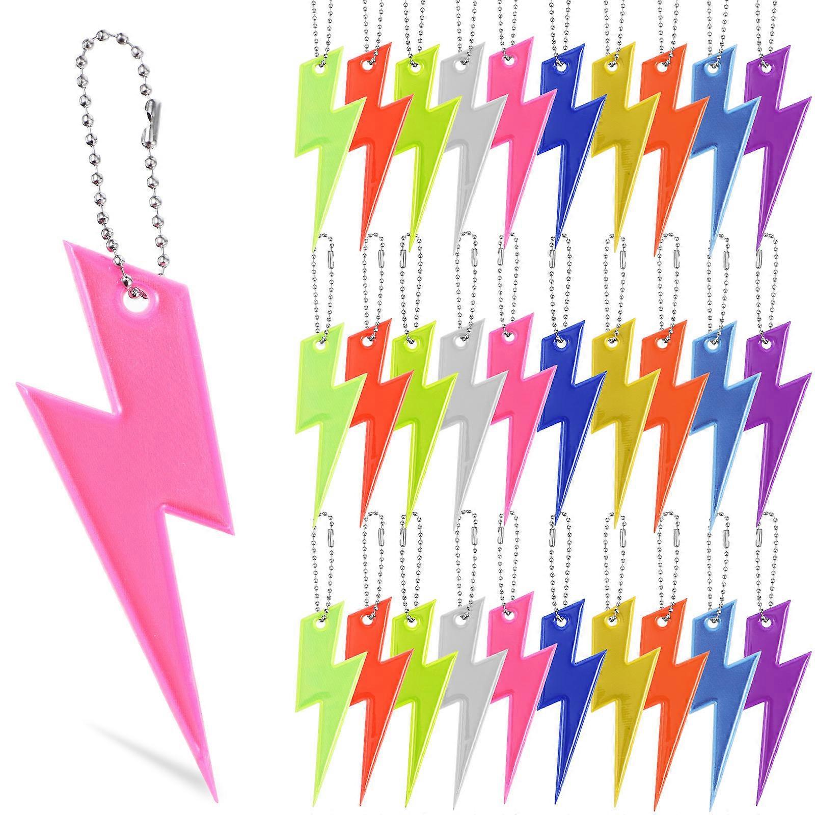 Reflector Pendants Reflective Safety Feature Various Consumers Light Blue 30Pcs