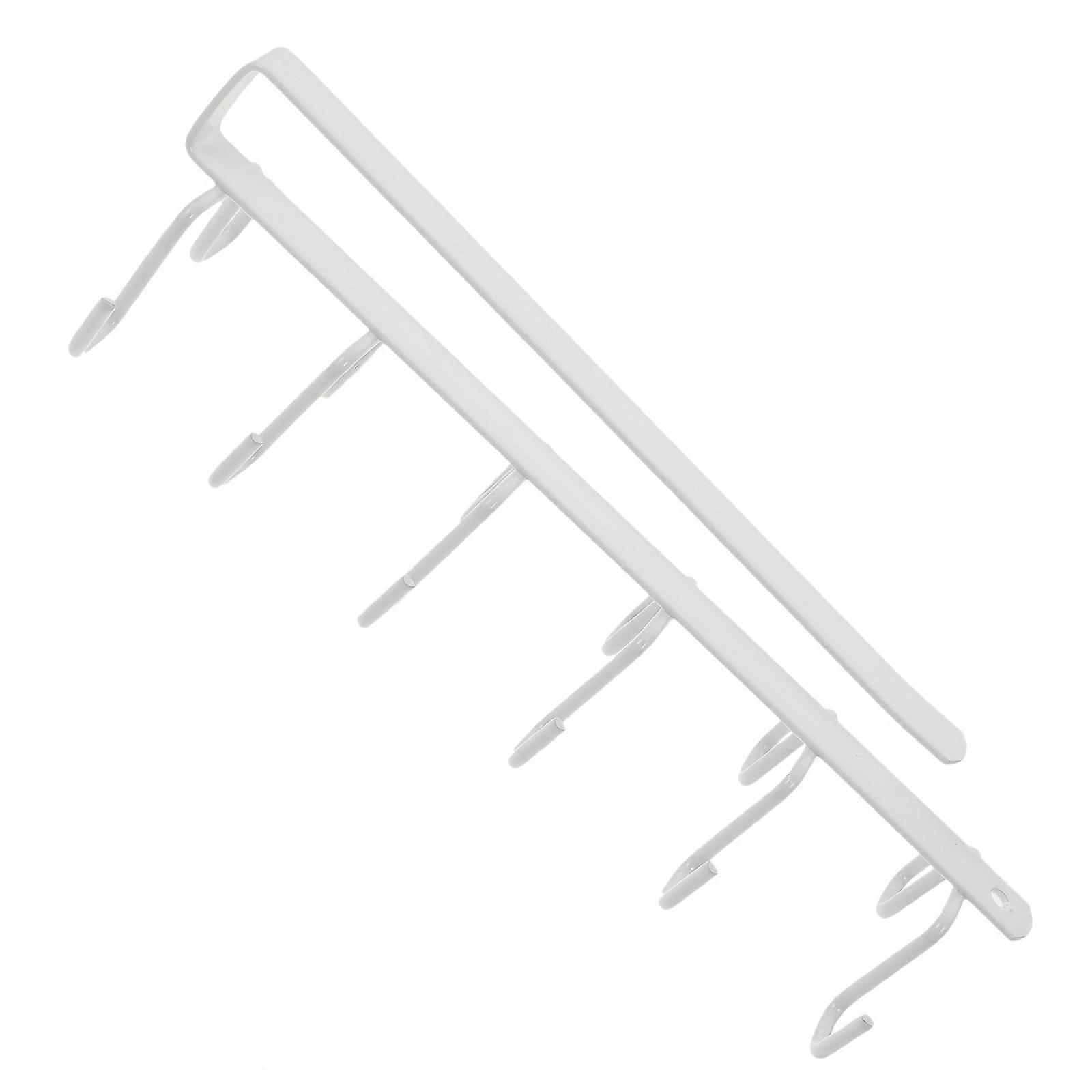 Shelf Mug Hooks Under Shelf Tool Hanger Kitchen Organization Rectangular Shape Simple and Elegant Style Iron 1Pack
