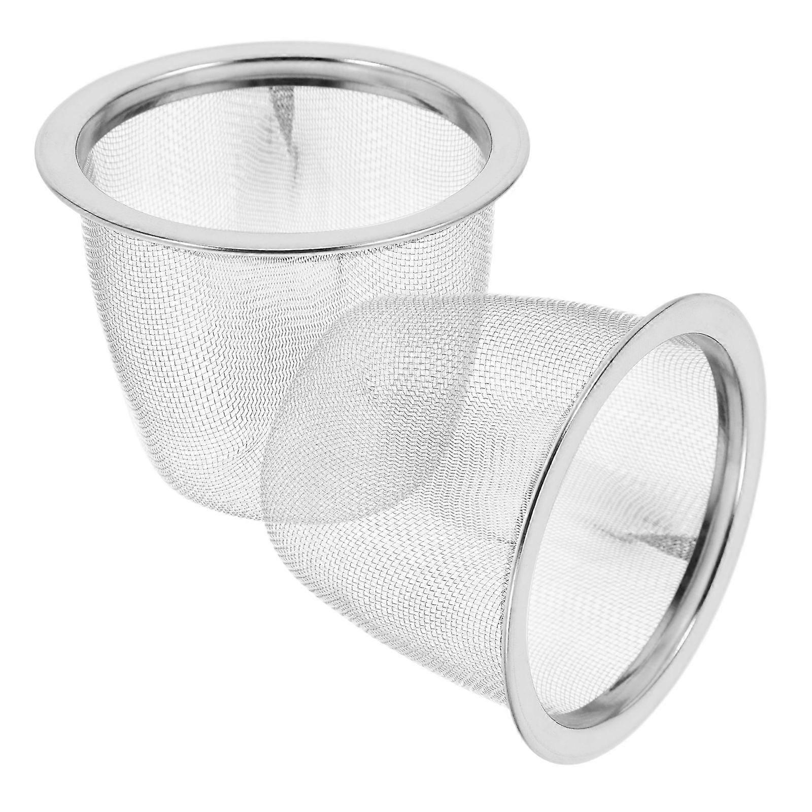 Mesh Strainer Tea Filter Brewing Tea Accessories Silver 2Pcs