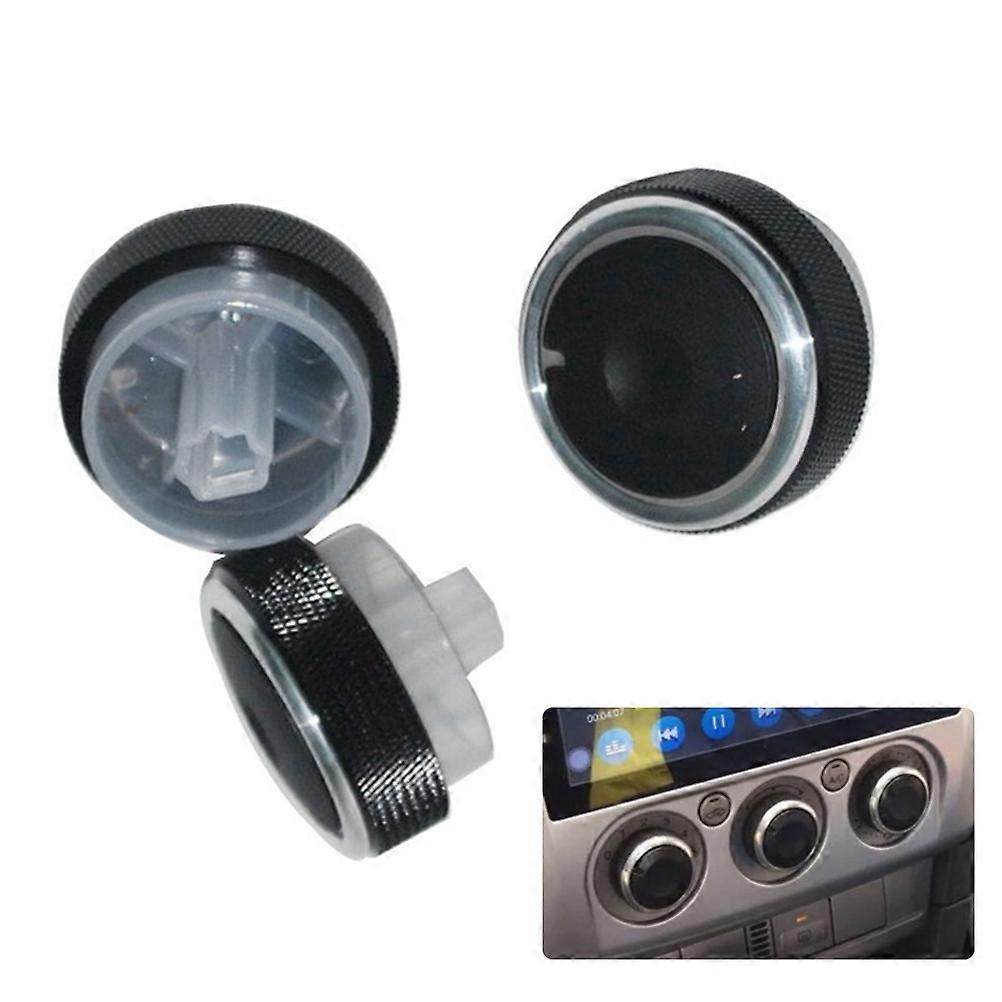 3pcs Black Air Conditioning Control Switch Knobs for Focus – Easy Installation, Universal Fit for AC System