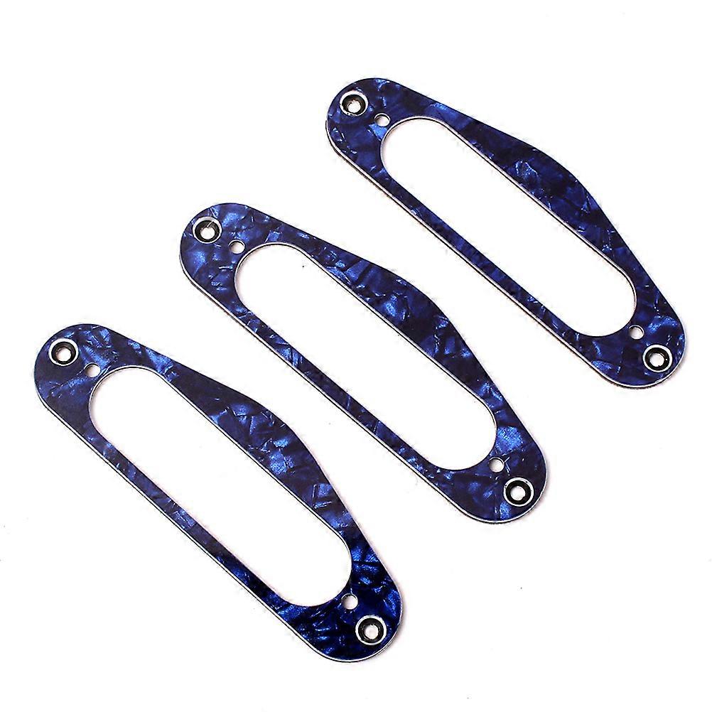 Blue Celluloid Guitar Pickup Frame Replacement Ring for TL Style Electric Guitars Suitable for Single Coil Pickups 3pcs