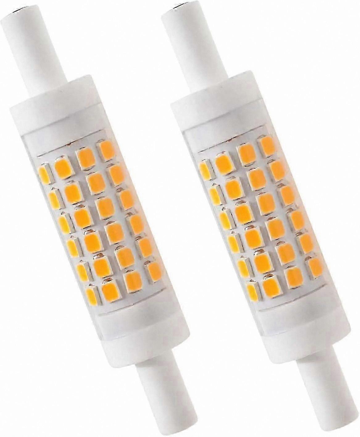 لمبة LED بيضاء دافئة قابلة للتعتيم 2700K J78 ، 5 واط 450 لومن ، E230V 83Ra ، استبدال الهالوجين ، 2 عبوة ، فئة الطاقة E