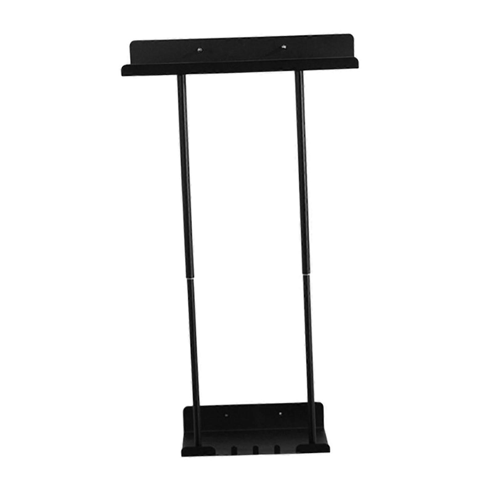 Towel Rack Wall Mounted Black Bathroom Organizer Towel Storage Holder Camping