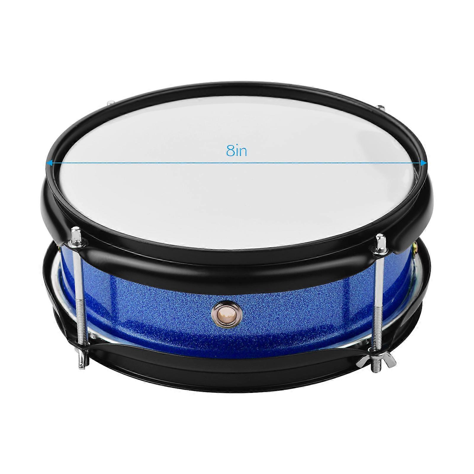 8inch Snare Drum Head with Drumsticks Shoulder Strap Drum Key for Student Band