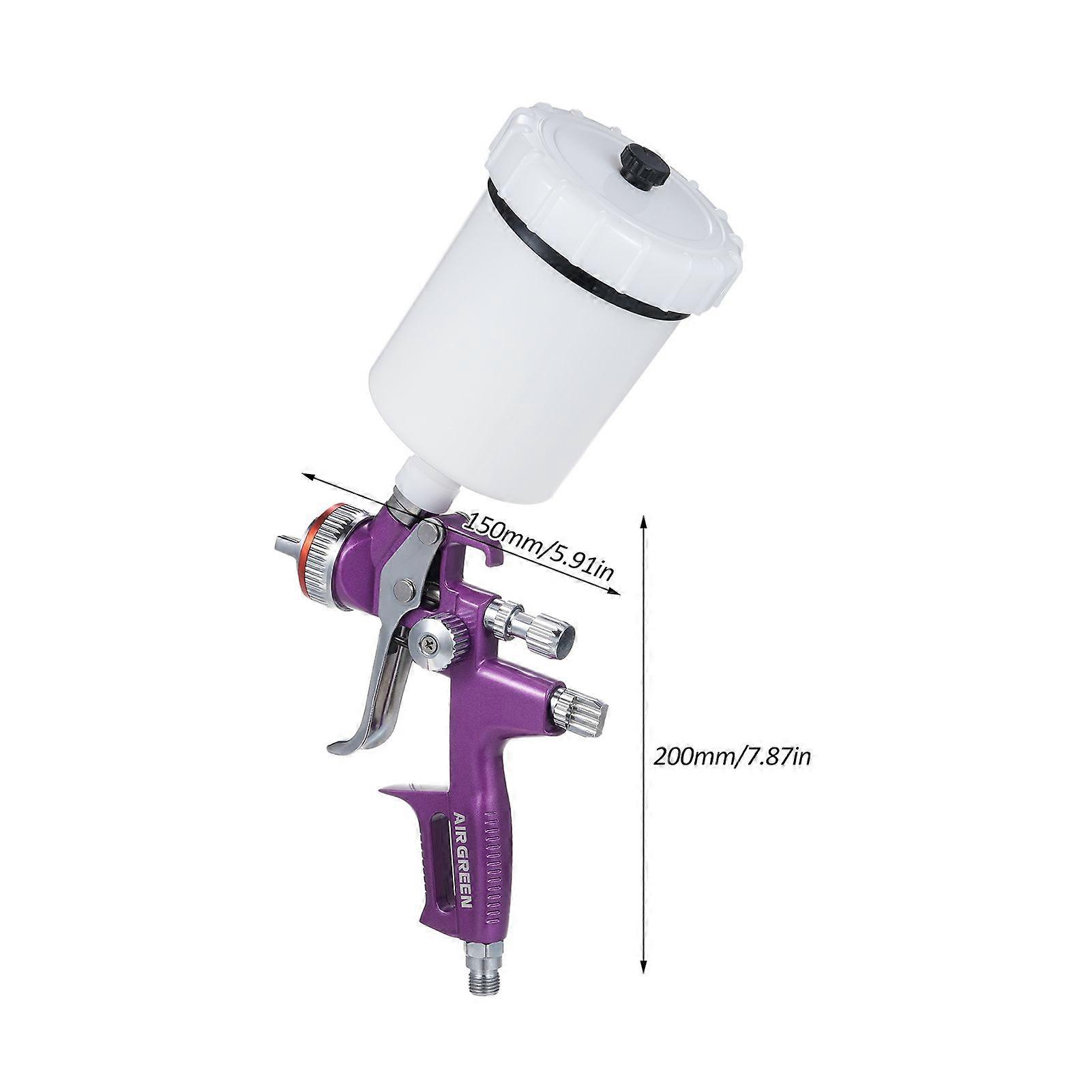 Professional Gravity Feed High Volume Low Pressure Air Paint Sprayer with 1.3mm Nozzle and 600cc Fluid Cup for Automotive Paint House Painting Furnitu