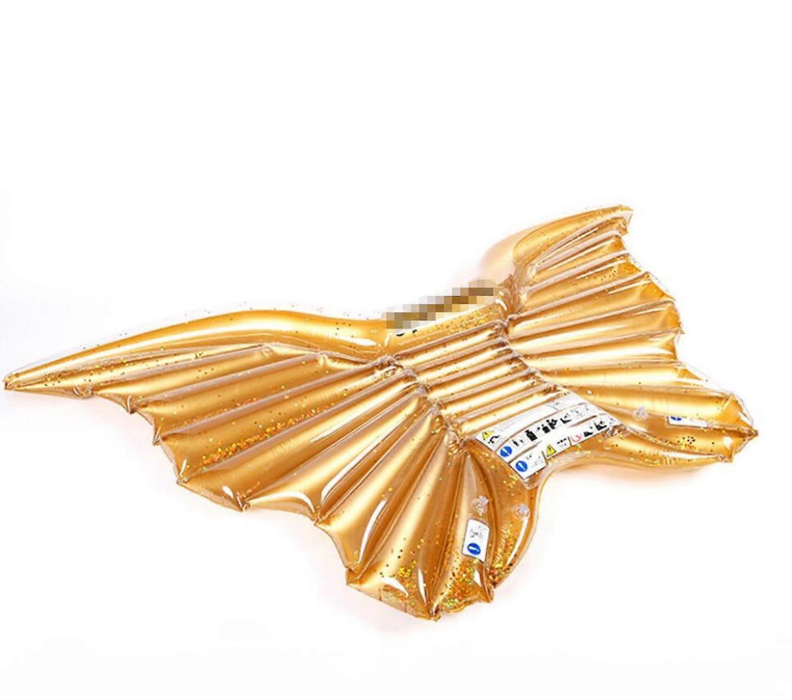Water Air Mattress Pool Hammock for Adults Butterfly Floating Row Adults Thickened Wings Swimming Ring Sequins